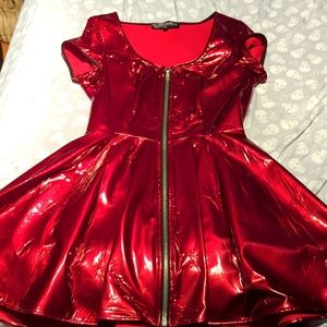 Lip service candy apple pvc dress
